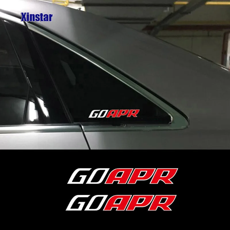 2Pcs APR Car Sticker For Volkswagen Rline Golf GTI Scirocco Audi Sline TT A4 A6