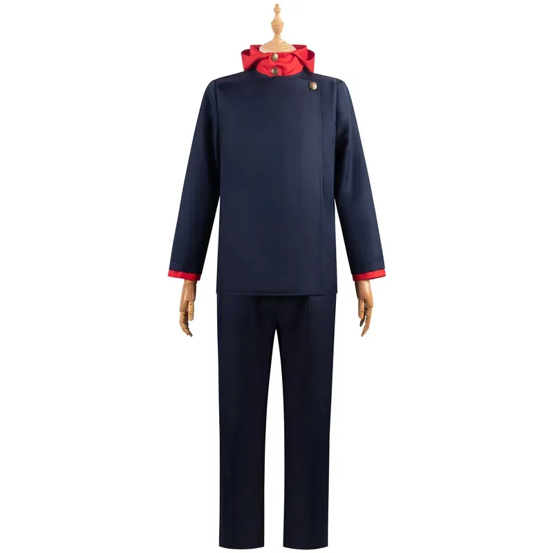 Itadori Yuji cosplay costume Inumaki Toge/Fushiguro Megumi Cosplay Include Uniform Pants for Anime Comic Con wig