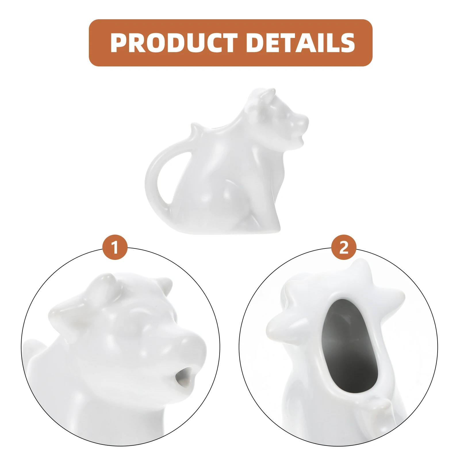 

Small Milk Jug Flower Cup Frothing Making Frother Sauce Dispenser Tea Funny Coffee Mug Ceramics Pitcher Cow