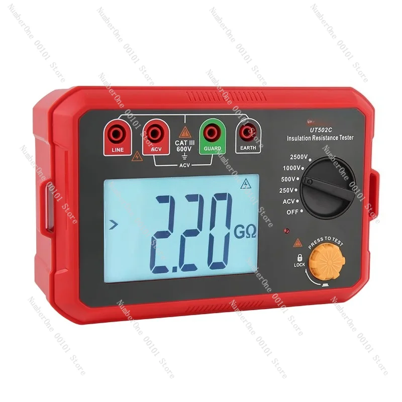 

UT501C Insulation Resistance Tester High Precision Digital Electronic and Electrical Shaking Meter Lightning Protection Tester