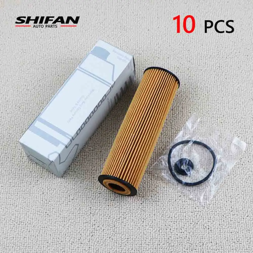 10 Pcs A2711800109 Oil Filter For Mercedes-Benz W203 C180 C200 C230 S203 C209 CLK200 W211 E200 CGI NGT S211 2711800109 271180010