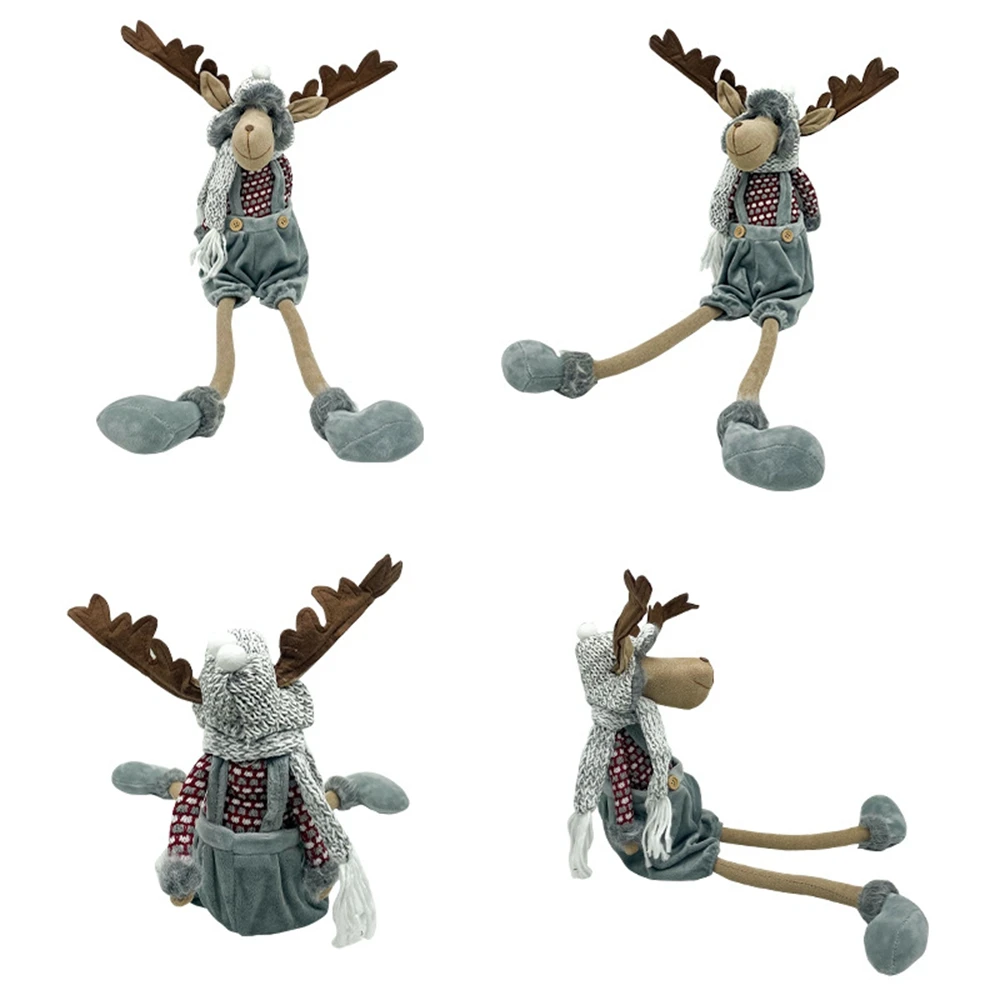 

Cute deer antler figurine decoration desktop ornament Christmas reindeer creative Desktop Decoration Figurines Statues Decor