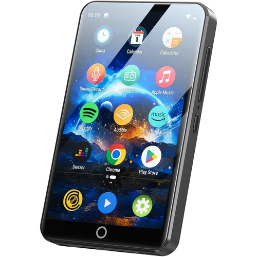 Reproductor de MP3 con Bluetooth y WiFi, reproductor de música con pantalla táctil de 4 pulgadas Android 9,0 MTK 8 Core, reproductor de MP4 con Spotify,Audible,Deezer,Am