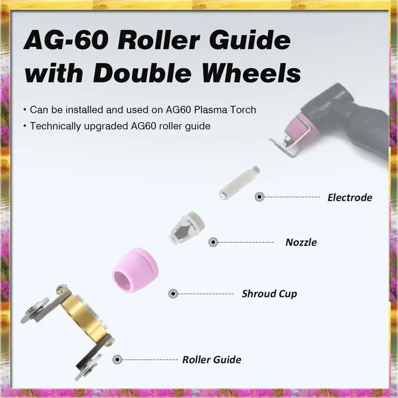 ABSU SG-55 AG-60 Plasma Cutter Roller Guide Wheel Spacer Circle Compass Stand Off Fit Pilot Arc Starting
