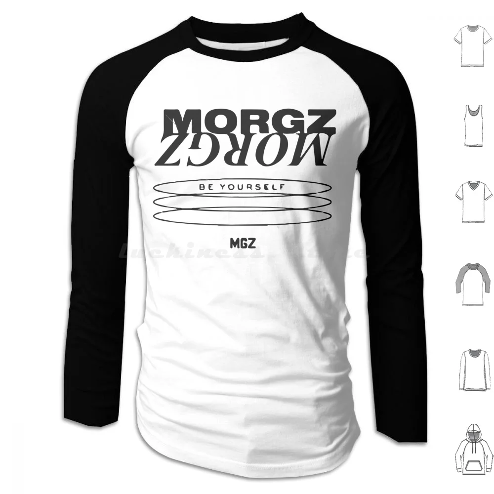 Mgz-Be Yourself Hoodies Long Sleeve Morgz Mgz Christmas Galaxy Morgz Mum Artist Digitalart Fat Morgz Kids Morgz