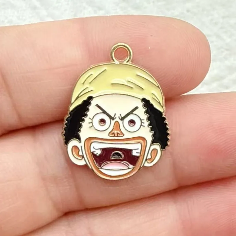 10Pcs ONE PIECE Cute Luffy, Roronoa Zoro Anime Alloy Keychain DIY Backpack Accessories Cute Keyring Gift for Fans - view 4