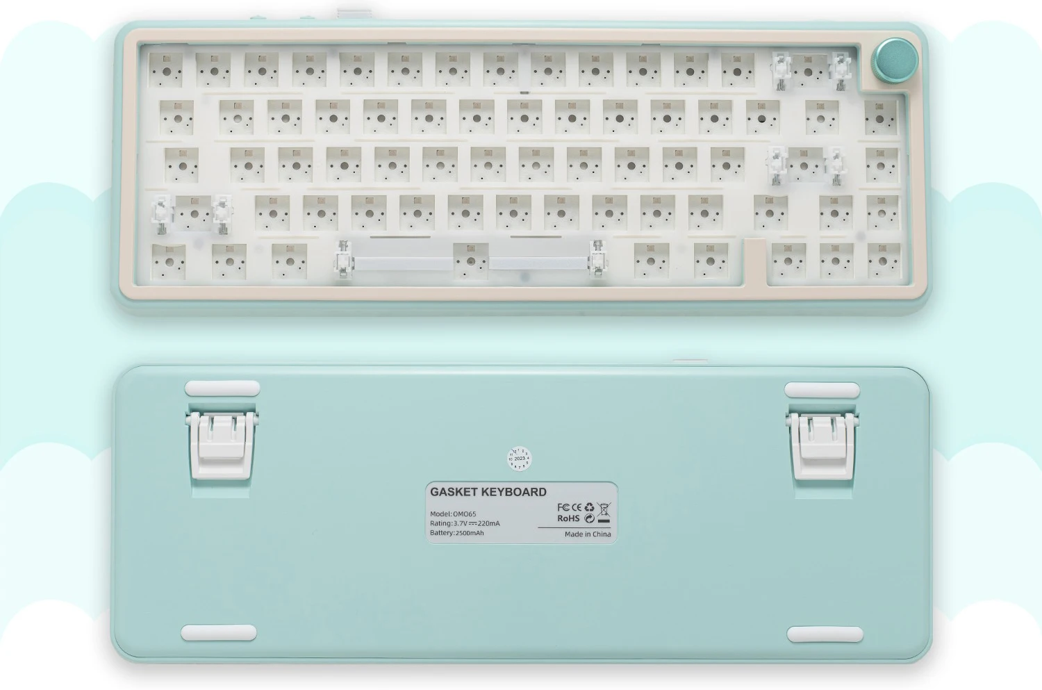 OMO65 Mechanical Keyboard Kit,Exclusive of Switches and Keycaps,65 Keys Layout