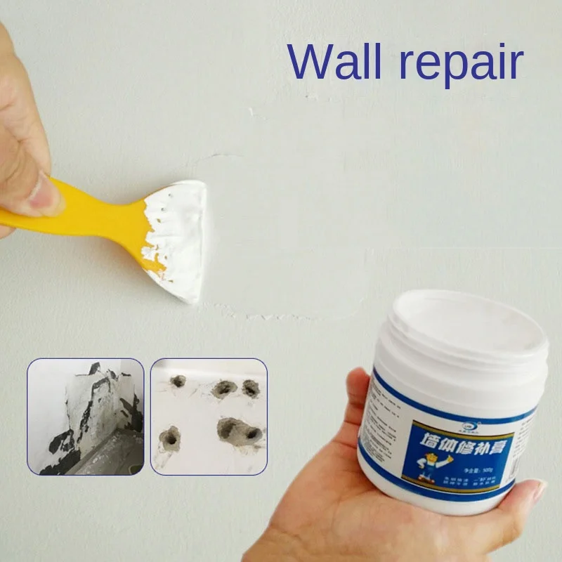 

500g Wall Tile Floor Tile Repair Plaster Nail Eye Wall Hole Repair Plaster White Wall Wall Cracks Repair Wall Repair Plaster
