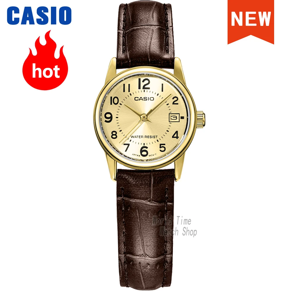 Casio-reloj de cuarzo para mujer, conjunto de marca superior de lujo, reloj de negocios