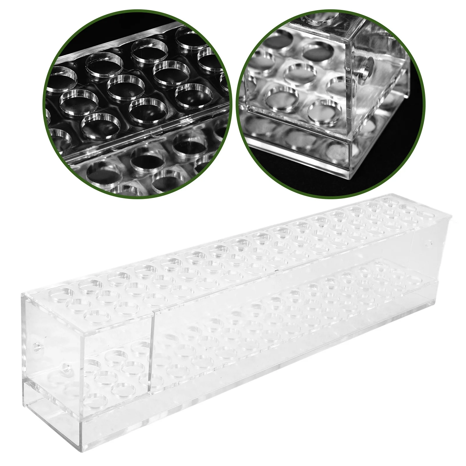 

Clear Acrylic Pen Display Rack With Multiple Compartments Pencil Pen Holder Storage Organizer For Desk Office Home Makeup