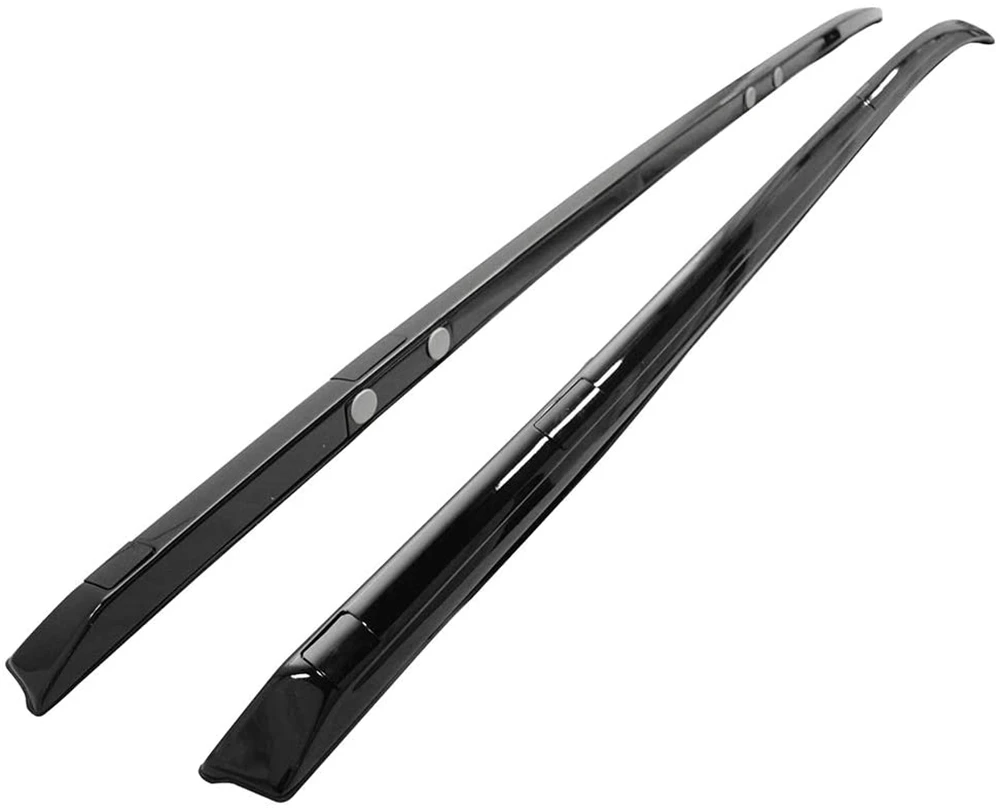 4Pcs Roof Rails Crossbar Roof Rack Side Rail Cross Bar ABS Fit for Honda CRV 2012-2016 - Black