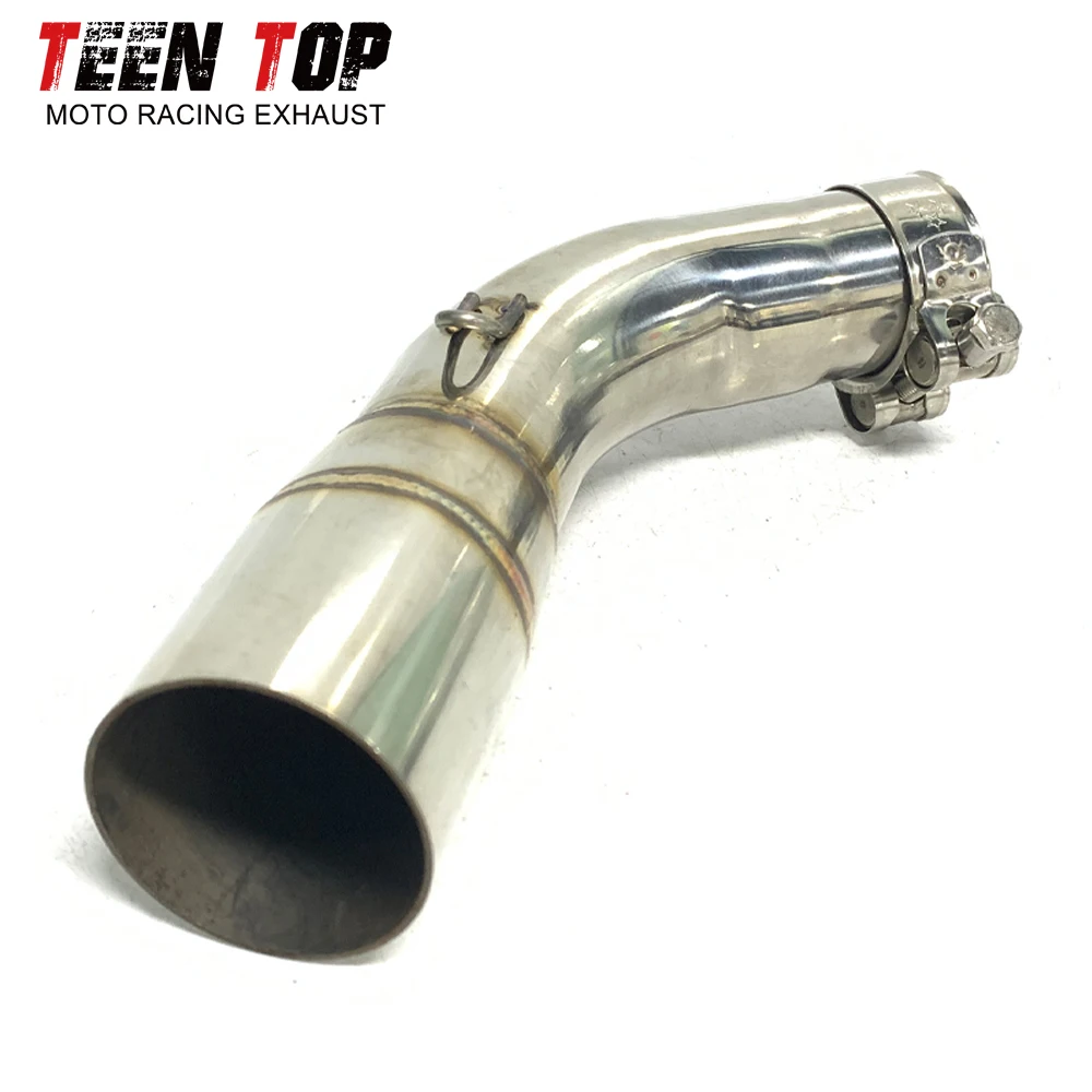 51mm Stainless Steel Universal Exhaust Muffler For SUZUKI SV650 SV650X 2016-2020 2021 Slip On Exhaust Connection Pipe view 5