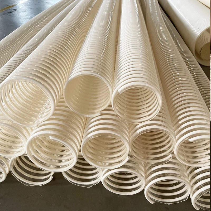

2025Flexible Plastic Reinforced PU Pipe with Corrugated Spiral Water Pump, Flexible Hose Through Material Pipe