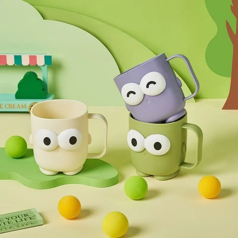 

Чашка для полоскания рта с ручкой, бытовая детская чашка для чистки, милая мультяшная чашка для мытья студенческого общежития