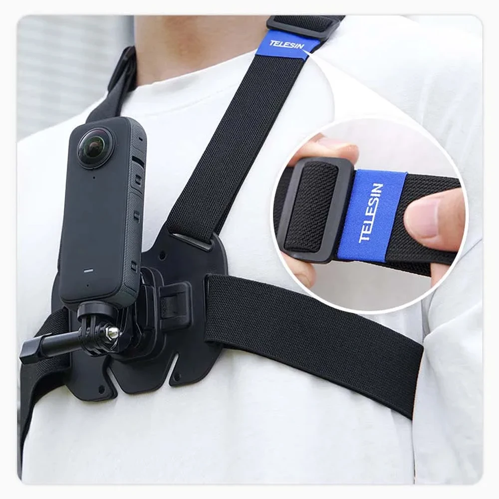 Adjustable Chest Strap Mount Harness Belt Vest Body Mount For GoPro Hero 13 12 11 10 9 8 Insta360 DJI Action Camera Accessory