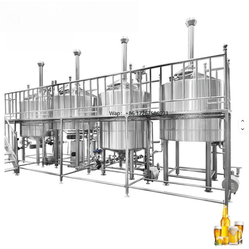 Equipo de Elaboración de Cerveza Artesanal Personalizado de 2000L 5000L para Uso Comercial con Bomba Plc y Rodamientos