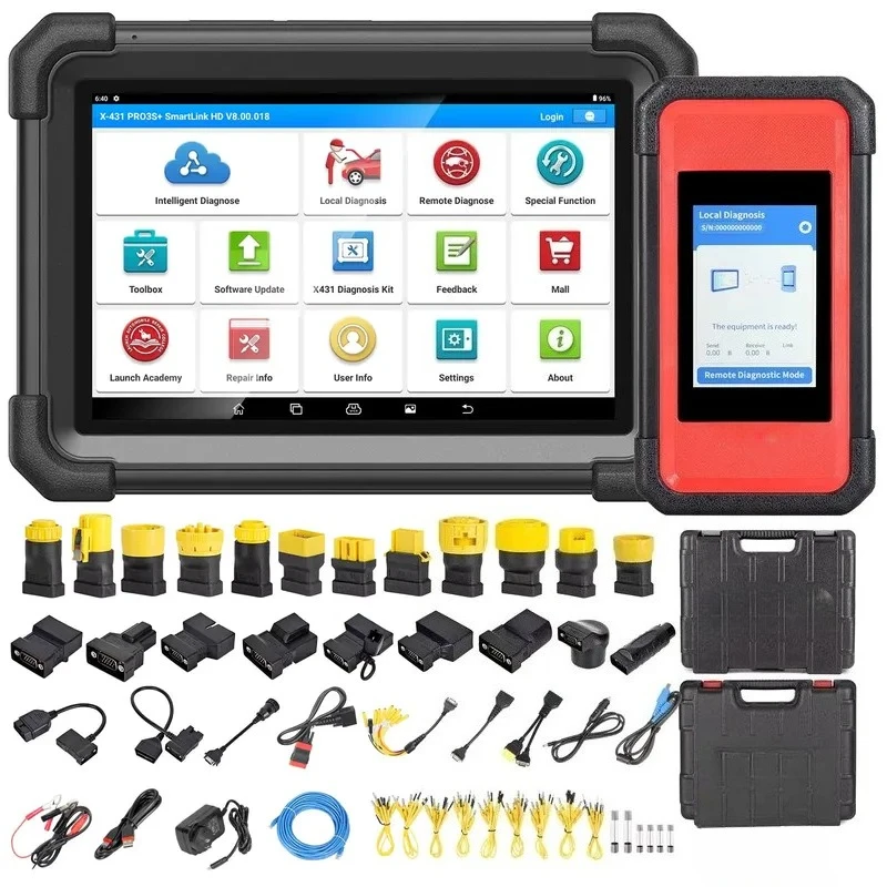 X431 PRO3S+ ELITE Car Diagnostic Scanner with ECU Coding J2534 Programming for 12V Cars Expandable 24V Trucks & EV