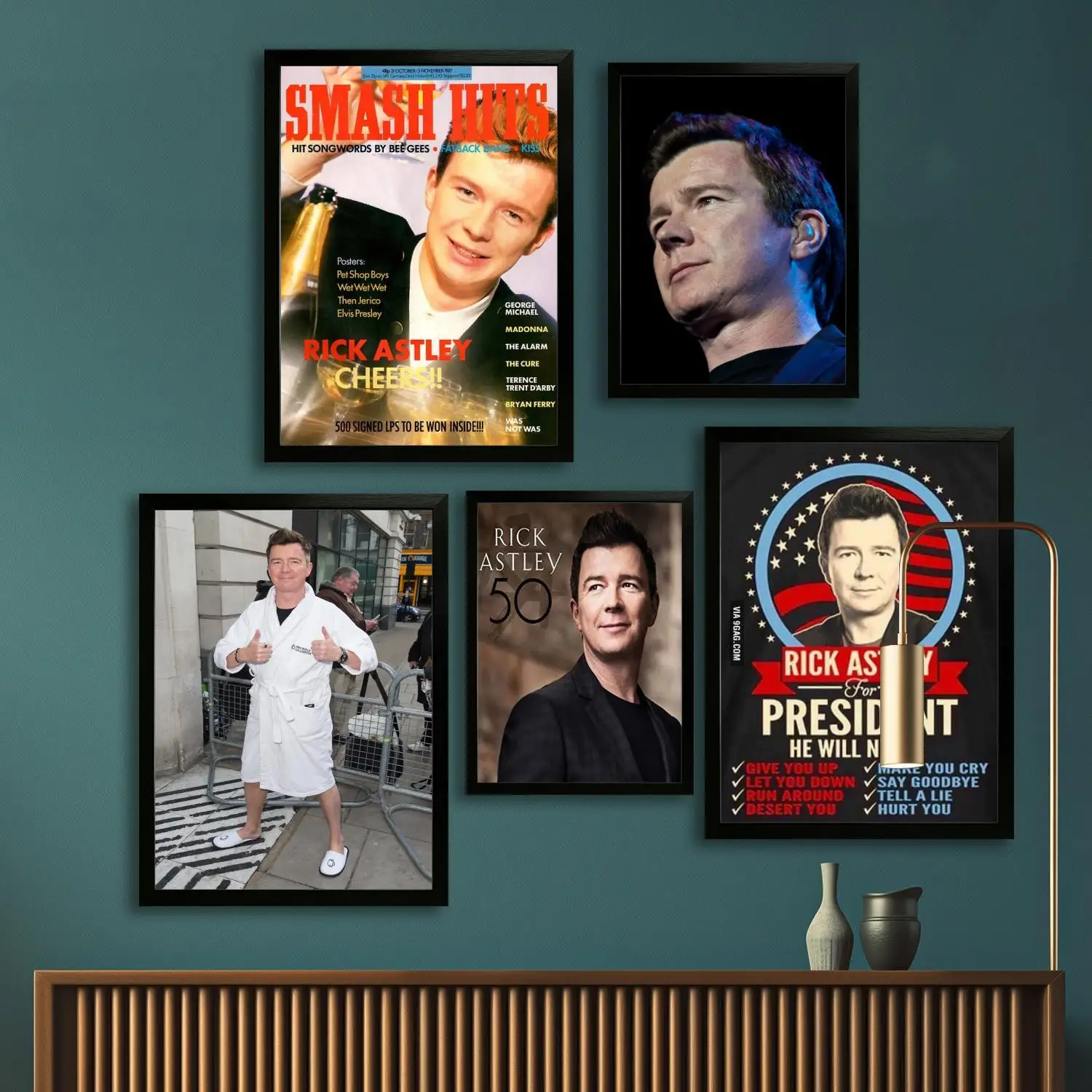 

rick astley Canvas Art Poster, Wall Art, Picture Print, Modern Family, Bedroom Decor, Posters,Decorative painting