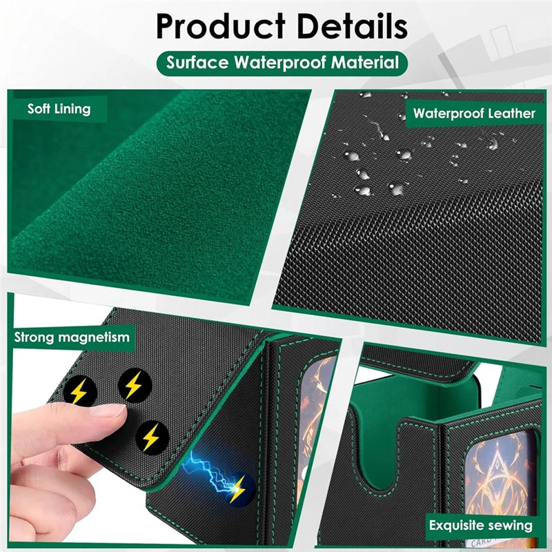 

Коробка для карт MACH-Display, коробка для карт, подходит для 100 карт с двойным рукавом, портативная коробка для хранения карт большой емкости