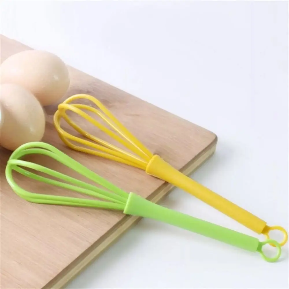 5PCS Creative Manual Egg Beater Plastic Durable Egg Mixer Mini Portable Handheld Beater Kitchen Baking Tool