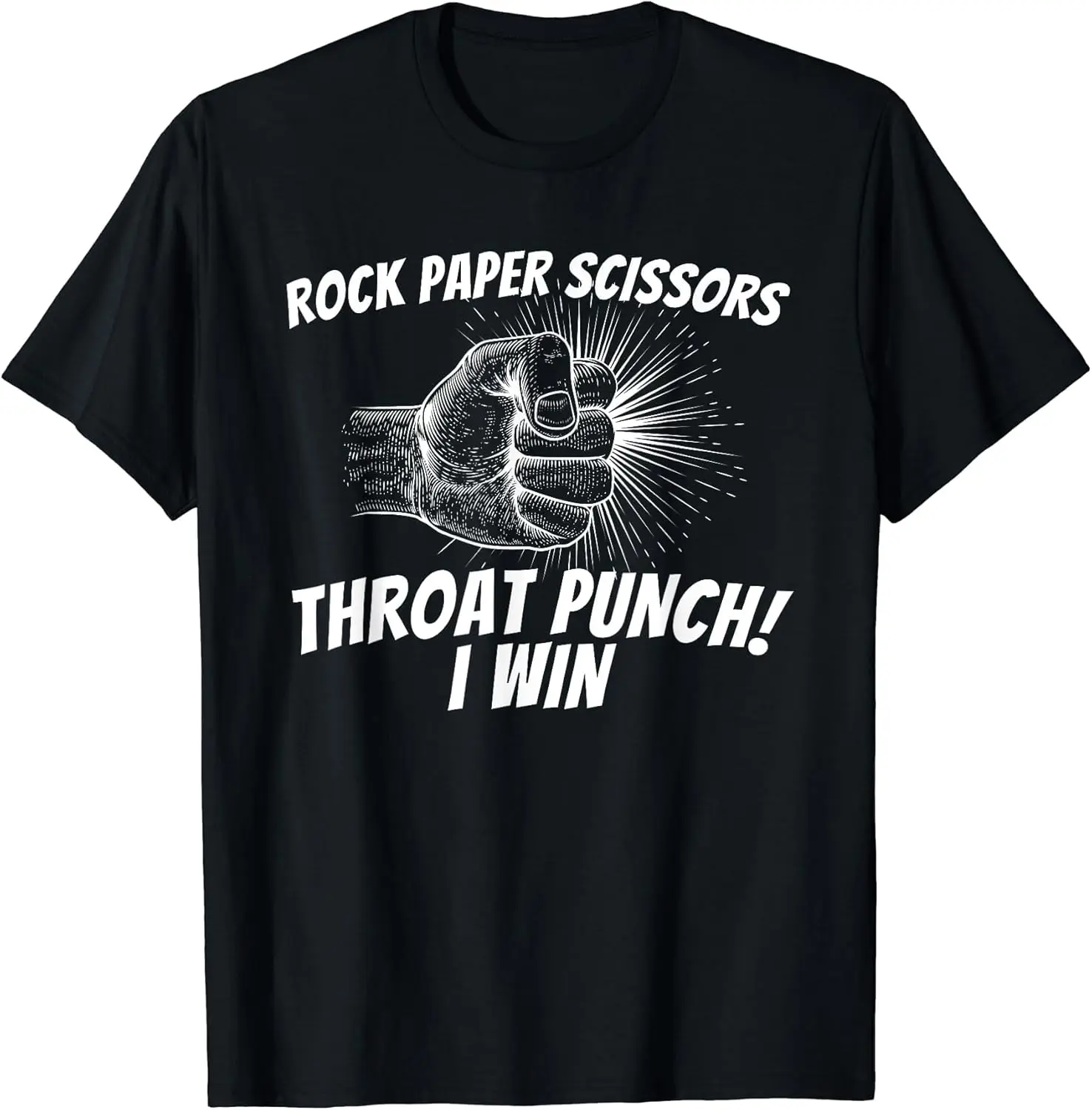 

Rock Paper Scissors Throat Punch - Adult Humor Sarcastic