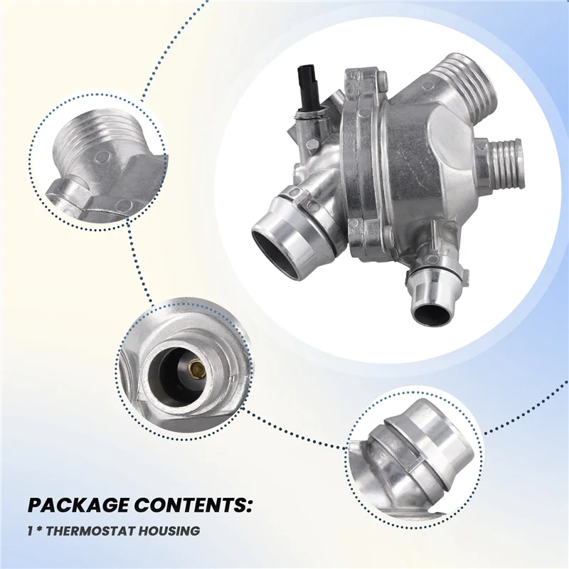 

AB96-Thermostat Housing Assy For BMW E90 E92 E60 325I 328I 330I 335I 525I 528 11537544788 11537549476 11537536655