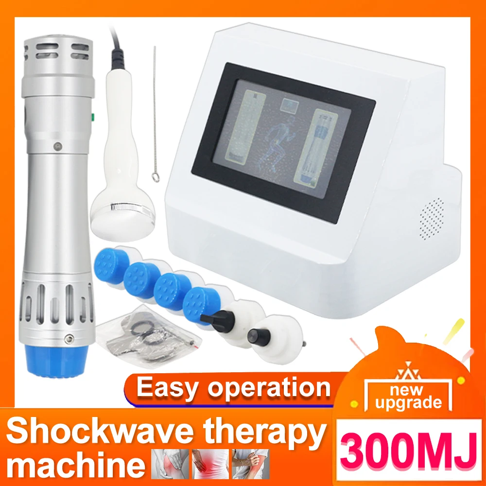 Professional 300MJ Shockwave Therapy Machine Pain Relief Shock Wave Device For Erectile Dysfunction Effective Shoulder Home Use