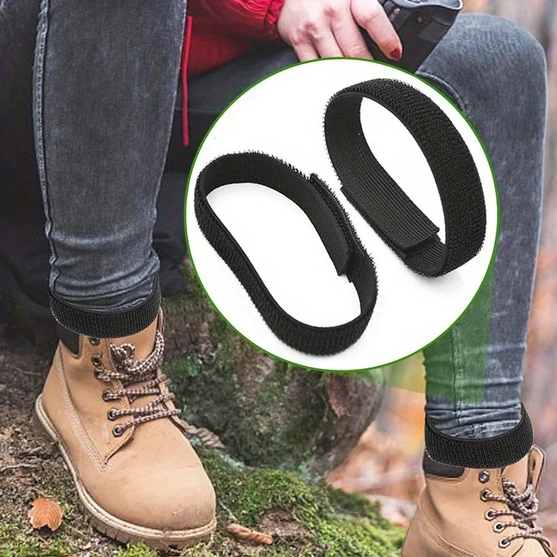 6-Pack Adjustable Elastic Ankle Straps for Outdoor Activities - Perfect for Hiking, Biking, Fishing, Running and Hunting