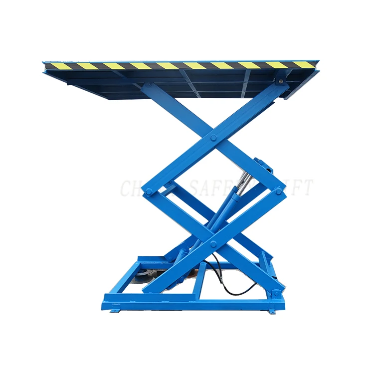 SAFELY LIFT Capacity 5000kg Stationary Hydraulic Scissor Lift Fixed Loading Unloading Working Platform Warehouse