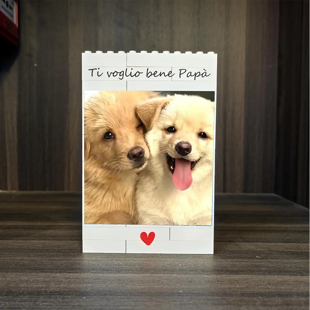 Customize a personalized photo puzzle block, Mother's Day gift, a special gift for mom, birthday gift for mom, Dad and me puzzle