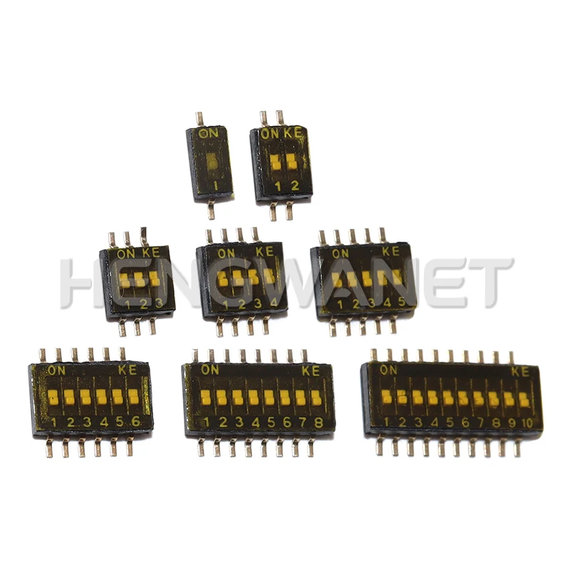 5PCS SMD SMT Slide Type Switch 1P 2P 3P 4P 5P 6P 8P 10P 1.27mm Position Way DIP Black Pitch Toggle Switch Black Snap Switch