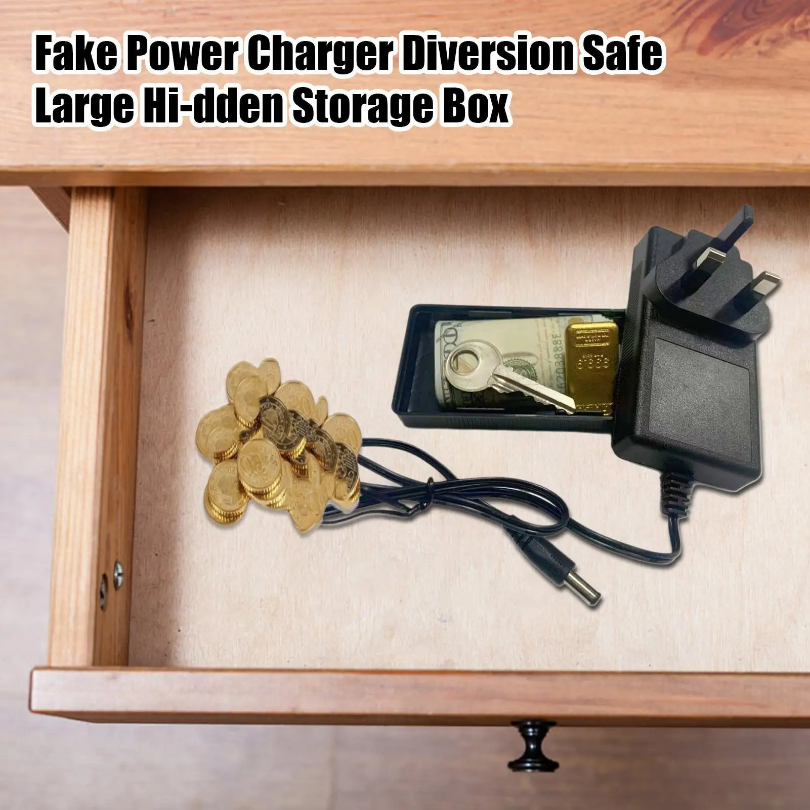 Hide Money Secret Container Fake Changer Plug Design Portable Storage Hiding Security Stash For Dorm Car College Keys Money