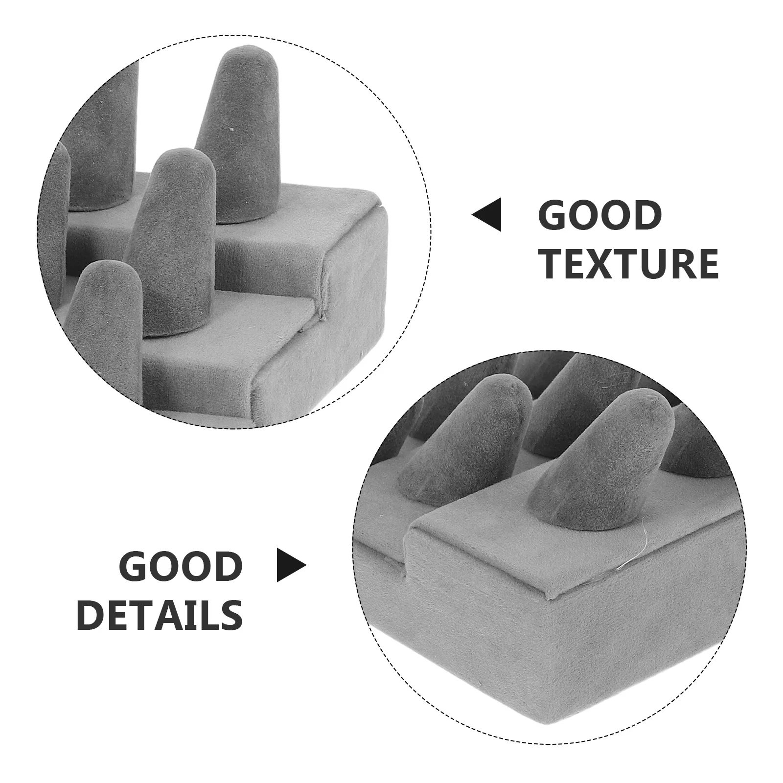 Ring Display Stand 18 Fingers 3 Tier Jewelry Organizer Tray Counter Showcase for Home Retail Stores Jewelry Box for Rings