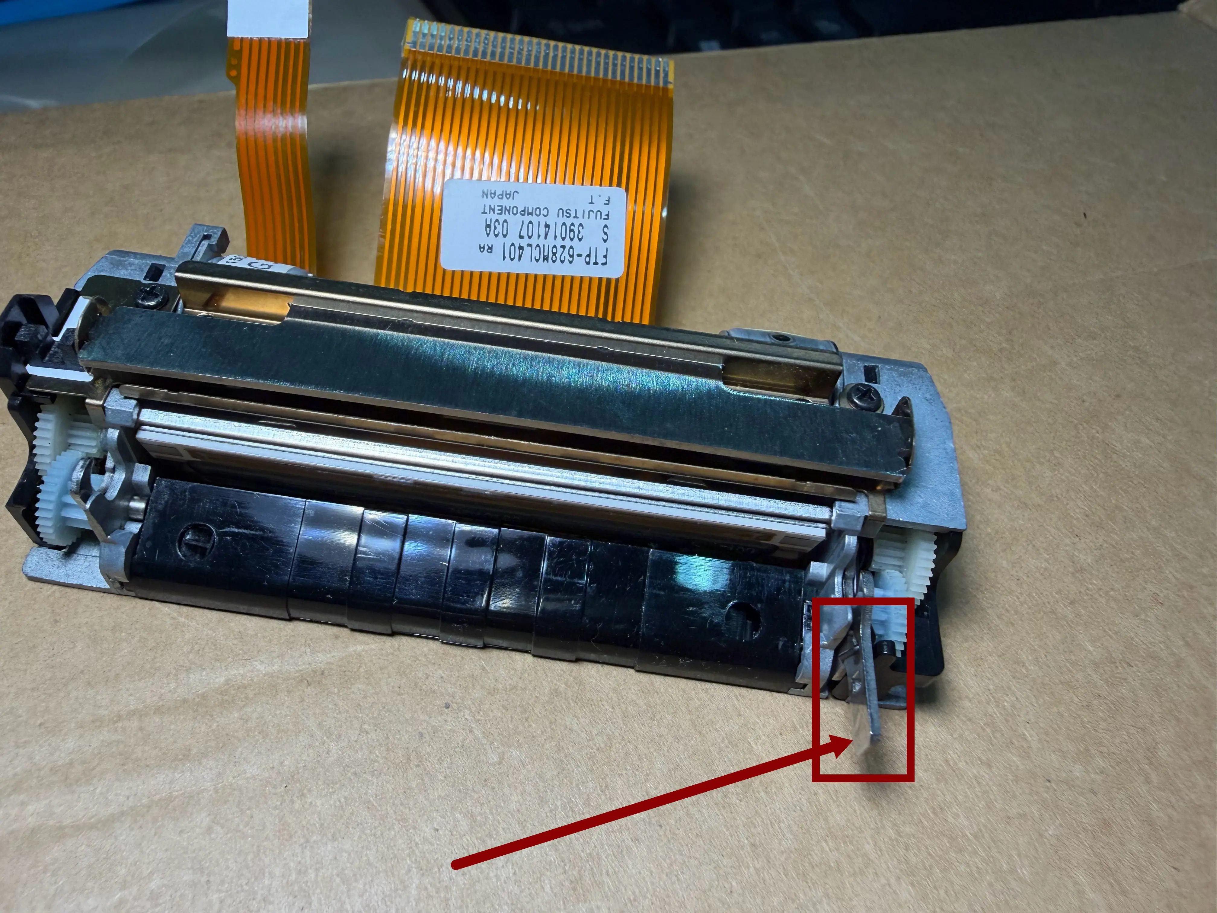 Tested well. original FTP-628MCL401 Thermal Printer Printhead without  Cutter Printer 58MM Print Head for  FTP628MCL401