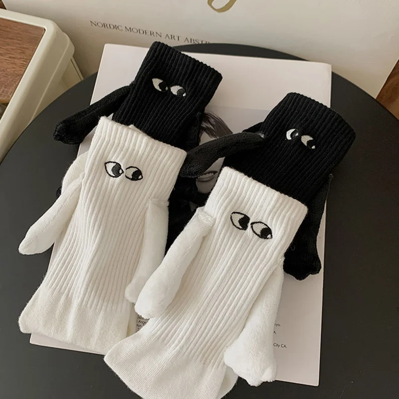 Alobee Pure Cotton Socks Cute Cartoon Summer Dimensional Couple Stockings Fashion Magnetic Suction Holding Socks Mid Tube Socks