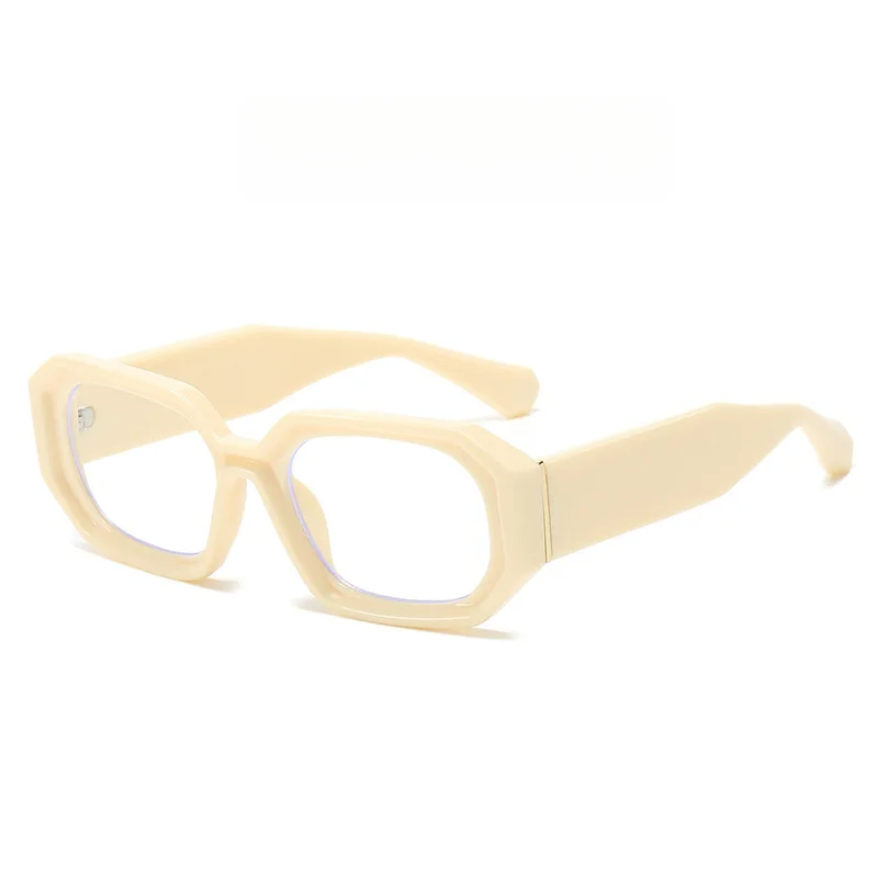 Fashionable irregular square-shaped small frame glasses for men and women, Korean version, anti-blue light glasses