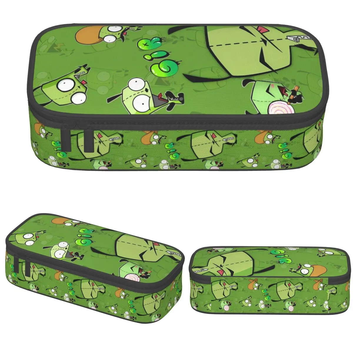 

Invaders Zims мультяшные пеналы мультяшный держатель для ручек косметички студенческие большие вместительные школьные принадлежности косметические пеналы