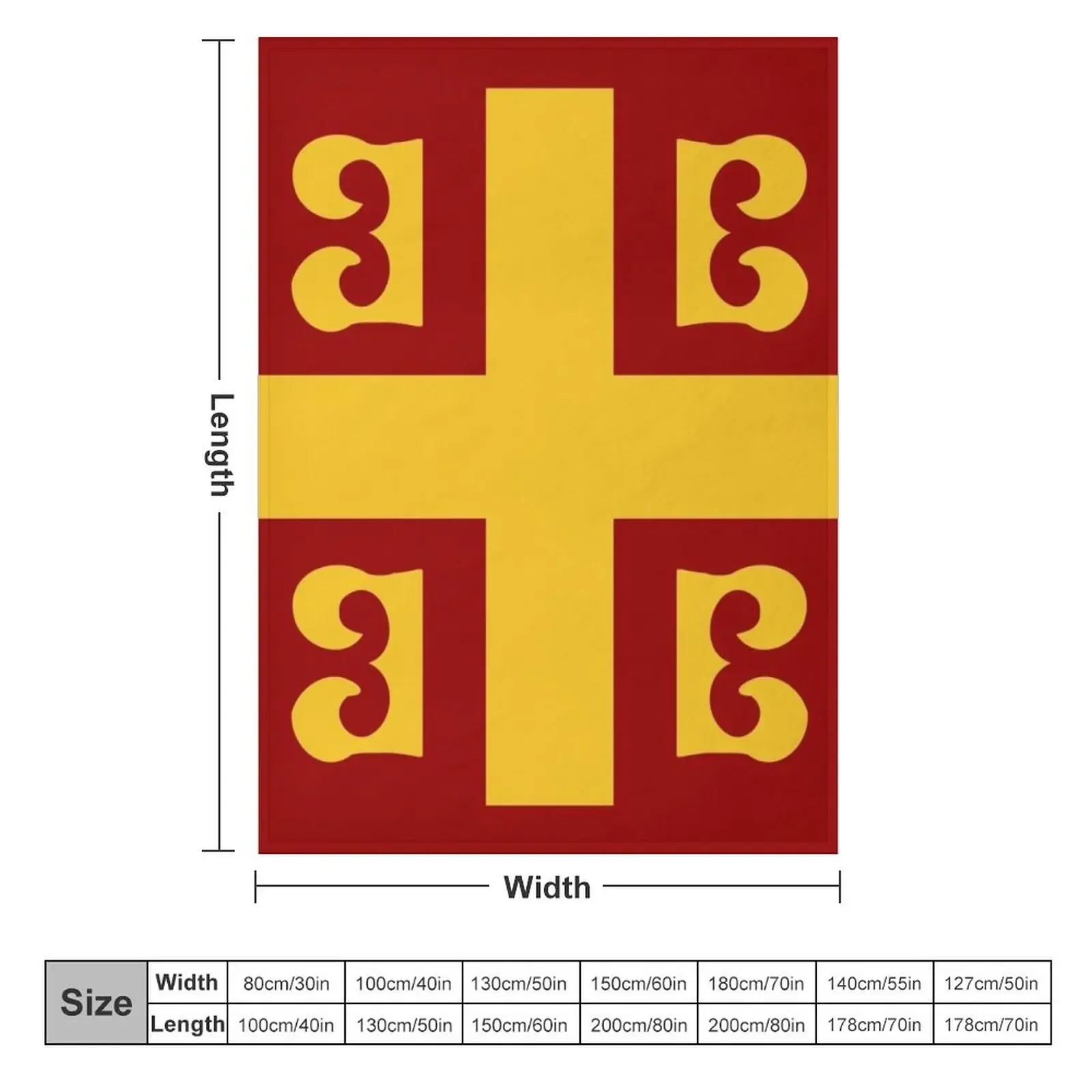 Byzantine Flag Throw Blanket Softest Cute Plaid Sleeping Bag Blankets