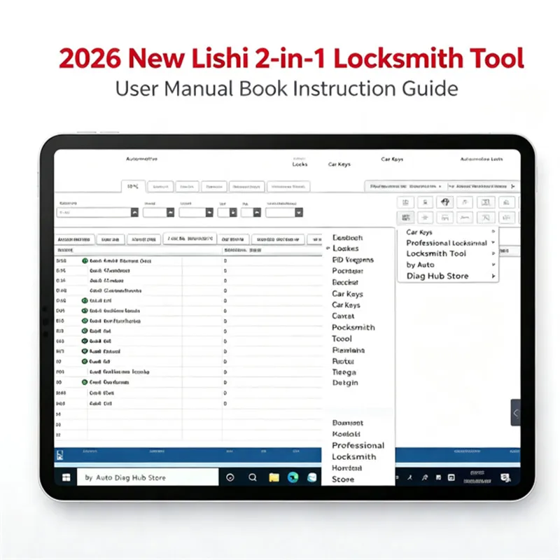 2026 new Lishi 2-in-1 Locksmith Tool User Manual Book Instruction Guide for Automotive Locks And Keys
