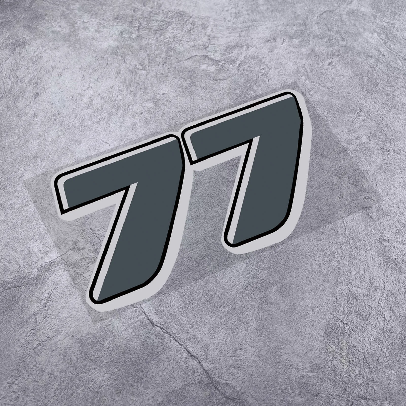 ملصقات فينيل بتصميم السيارة ، رقم سباق مخصص ، 77 ، 25 ، 73 ، زين ، موتوكروس ، خزان الوقود ، شارات الجسم