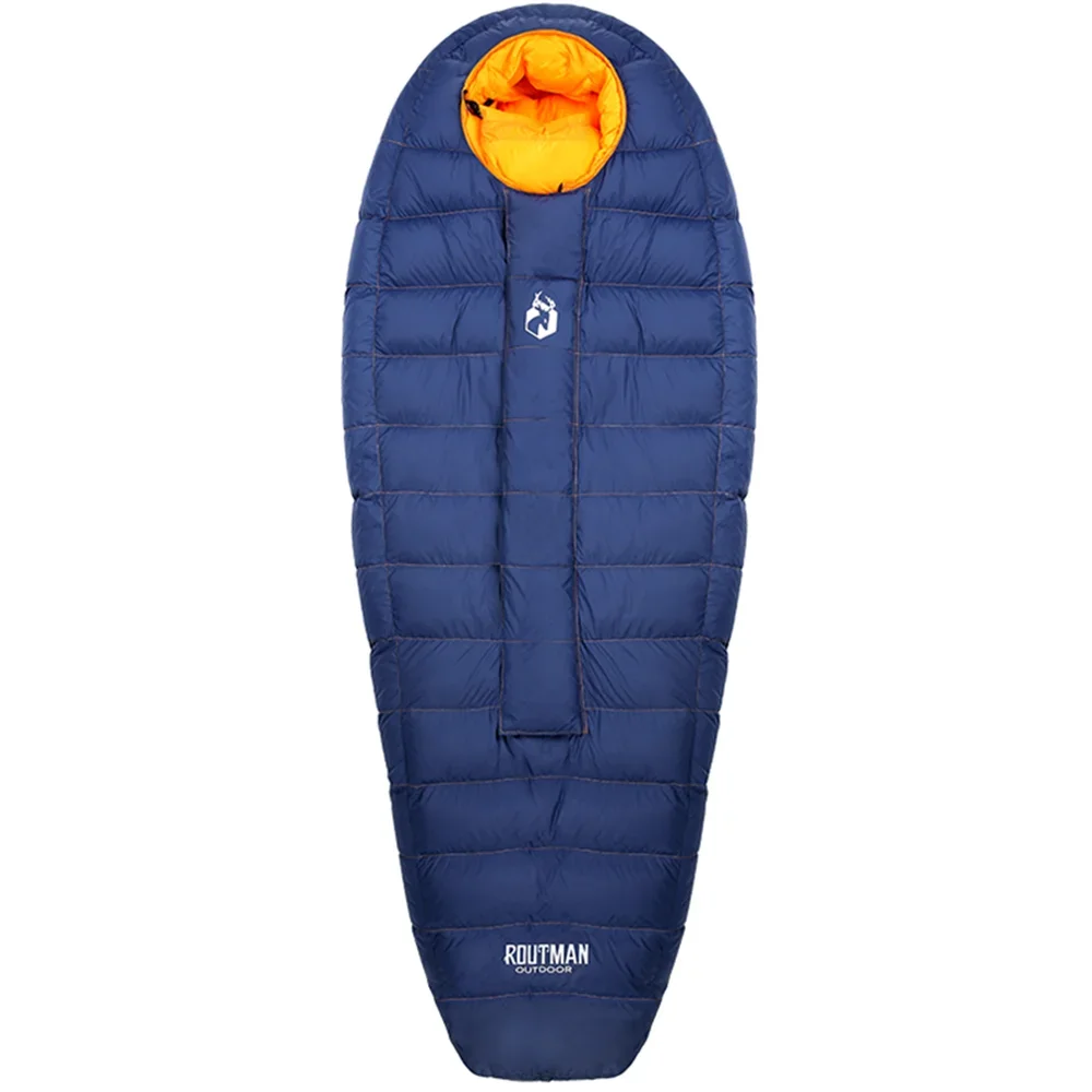 Plush Extra-Thick Goose Down Emergency Thermal Sleeping Bag For Snow Mountain Outdoor Expedition