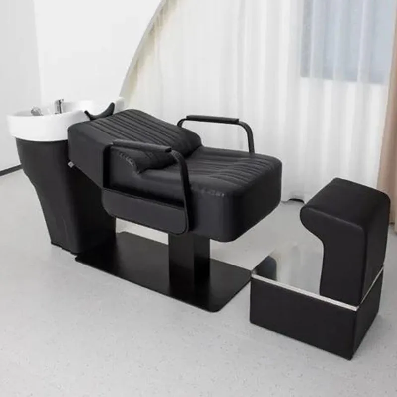 Equipment Japanese Shampoo Sink Treatment Put on Makeup Head Spa Bed Shampoo Chair Basin Barber Cama Champú Trendy Furniture - Image 2