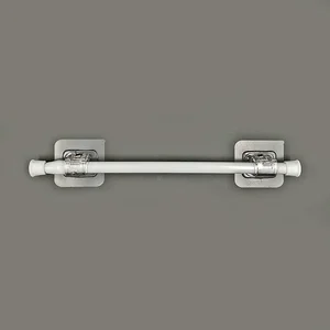 Ayarlanabilir kendinden yapışkanlı Perde Çubuk ve Klips, Klips, Kanca, Braket, duvar Braketi, Çubuktan Asılı-Raf-Depolama-4 Adet-6 Adet En iyi 10 ürün rehberi-no. 4