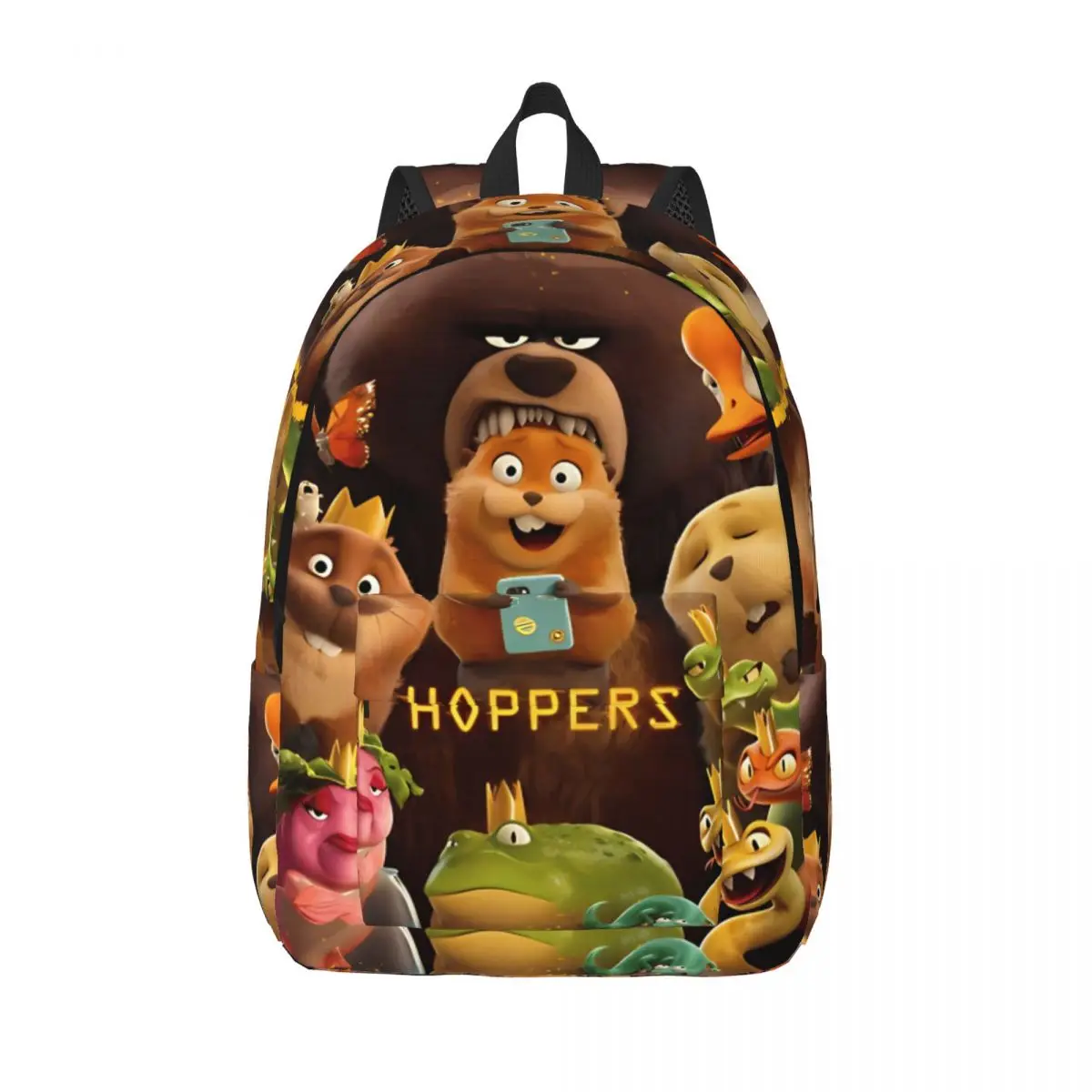 

Hoppersed Cute Beaver Tom Lizard 2026 Casual Backpack Outdoor Student Work Daypack for Men Women Laptop Computer Shoulder Bag