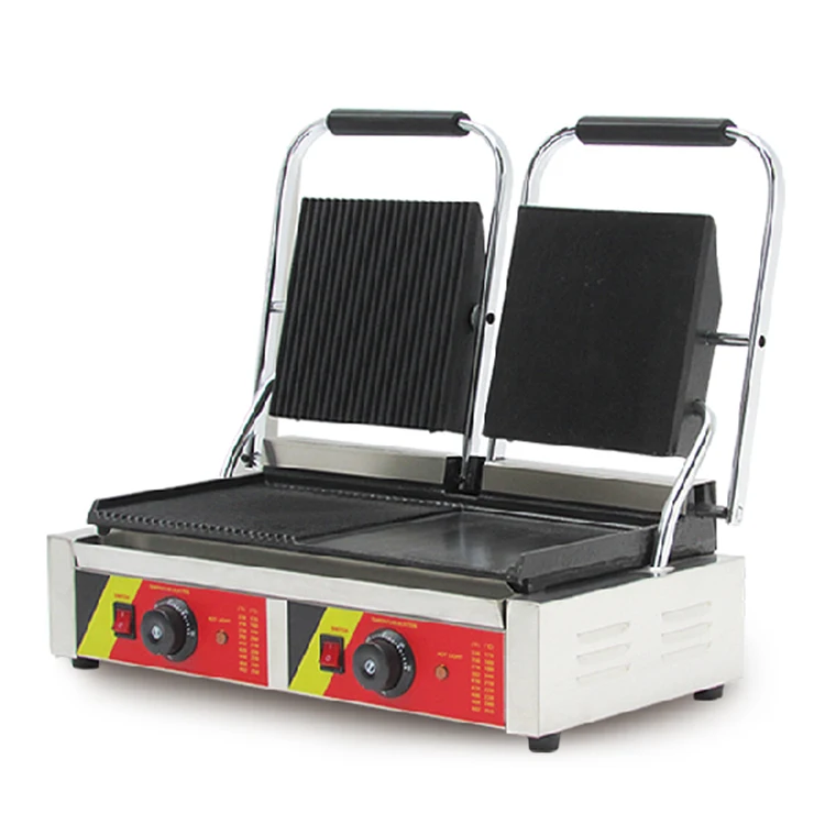 

New Power NP- 691 Electric PANINI Griddle with Drip Tray for Sale Korean BBQ Grill Fire for Commercial Baking Maker