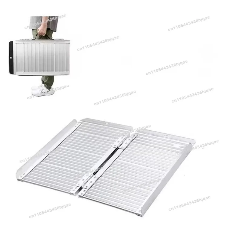 Aluminum Alloy Portable Barrier-Free Ramp Mobile Folding Aluminum Alloy Stair Step Wheelchair Car Over Step Ramp Board