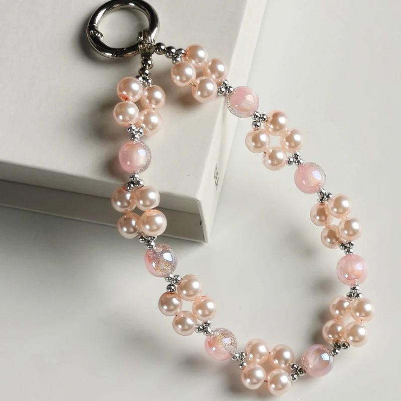 

Модные аксессуары, универсальный ремешок для мобильного телефона с блестящими жемчужными кристаллами, подвеска, ниша, цепочка на руку