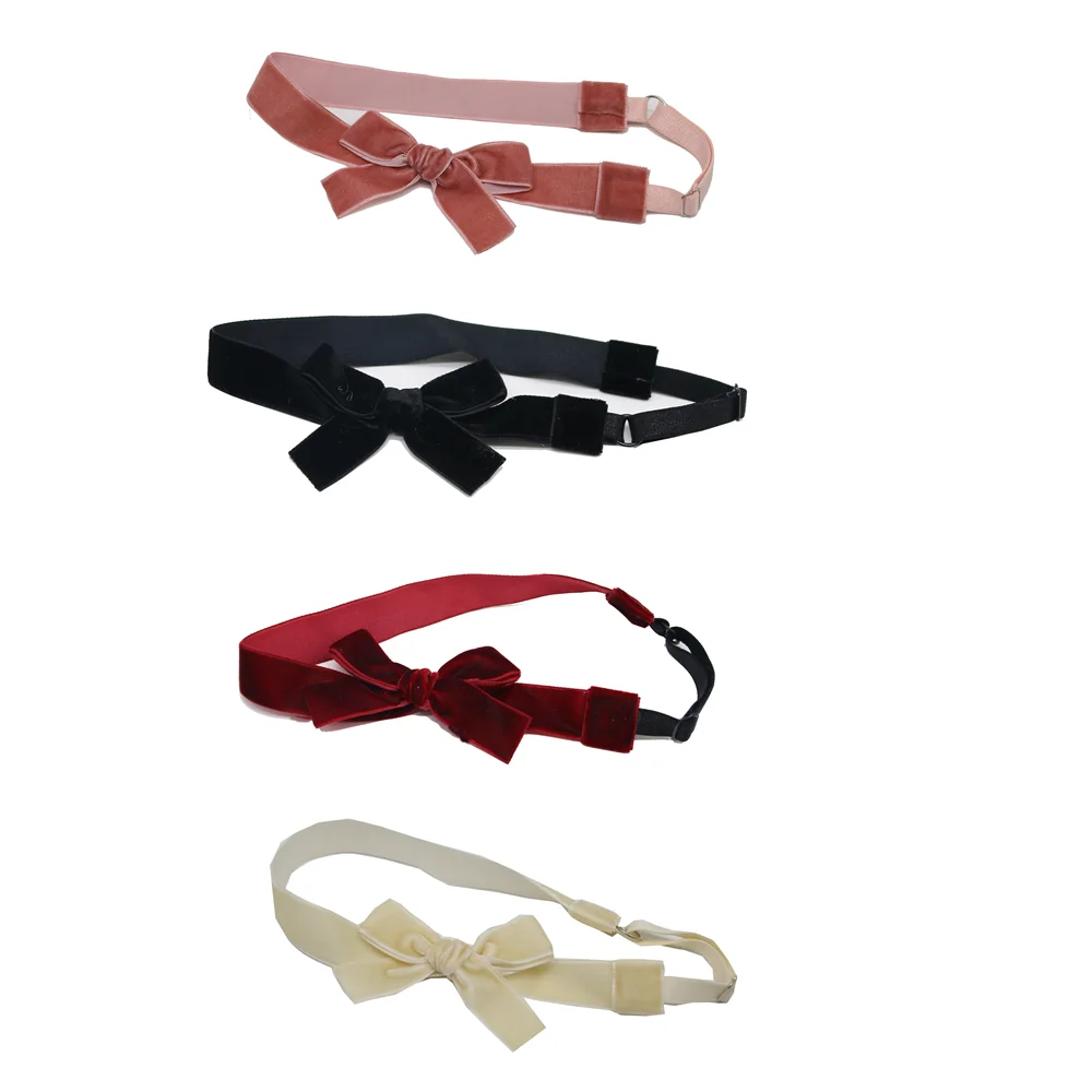 A10 New winter velvett  bow elegant headband fashion children hairband hair accessories baby clip OEM