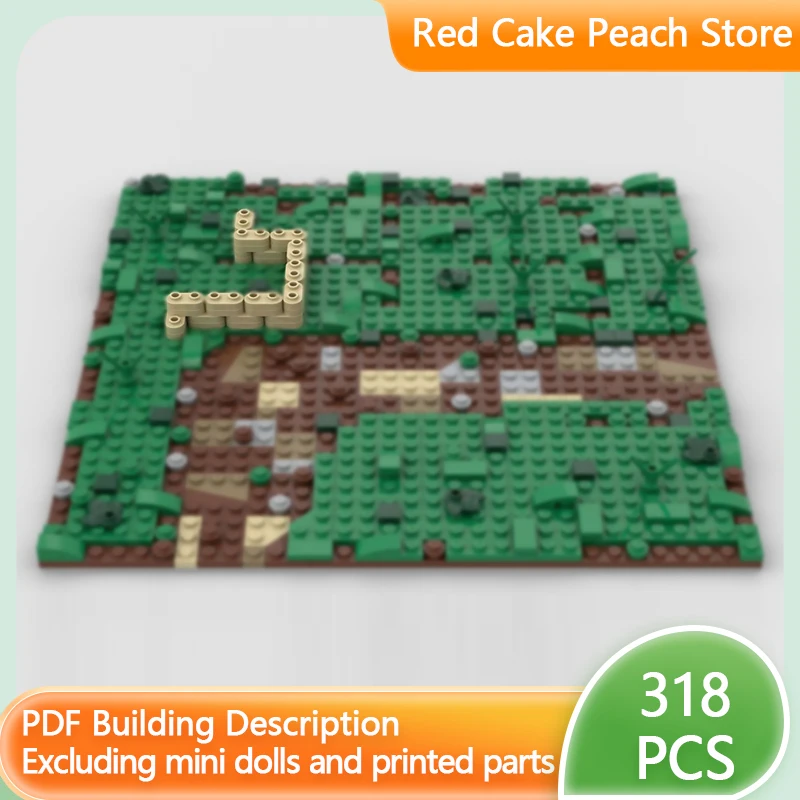 Modelo de Calle Urbana, Bloques de Construcción MOC, Carretera Curva, Plataforma de Batalla, Tecnología Modular, Regalos Navideños para Niños, Juguetes de Ensamblaje