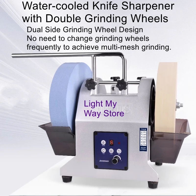 Double wheel electric grinder small water-cooled grinder scissors grinder kitchen knife grinder water grinder